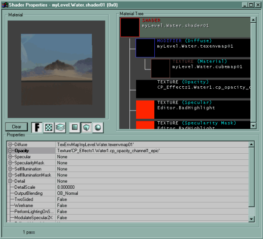 Shader Property Window